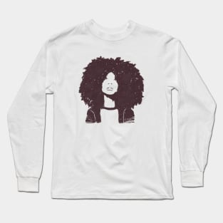 Erykah Badu Had - Vintage Pencil Drawing Style Long Sleeve T-Shirt